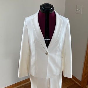 Talbots pants suit Italian fabric